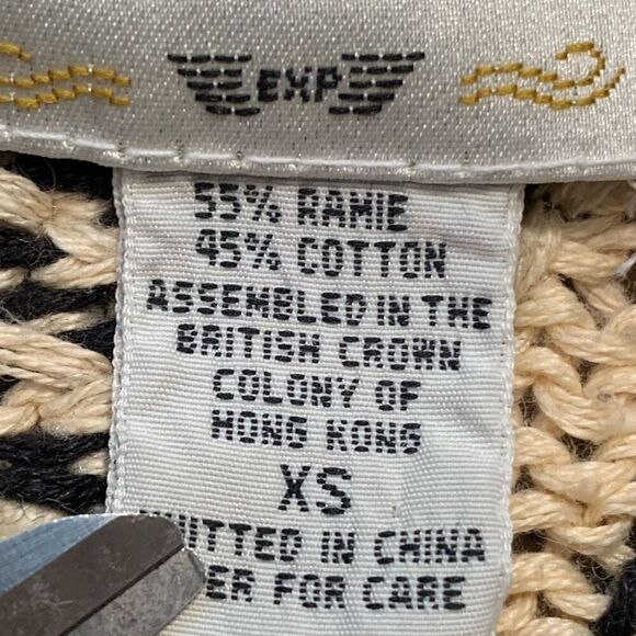 Vintage 90s Cardigan Sweater Round Neck Cropped Knit Black Dark Floral Oversized - Picture 10 of 12